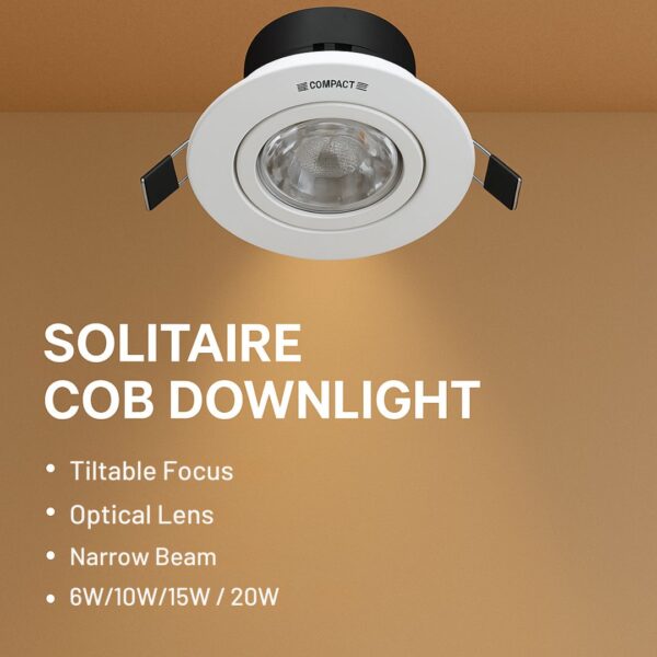 Compact Solitaire COB Downlight - Image 2