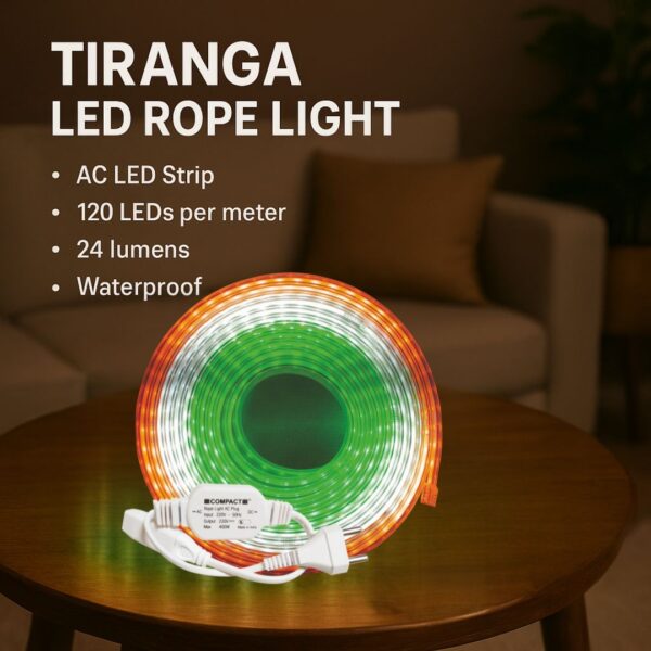Compact Tiranga Rope Light - Image 5