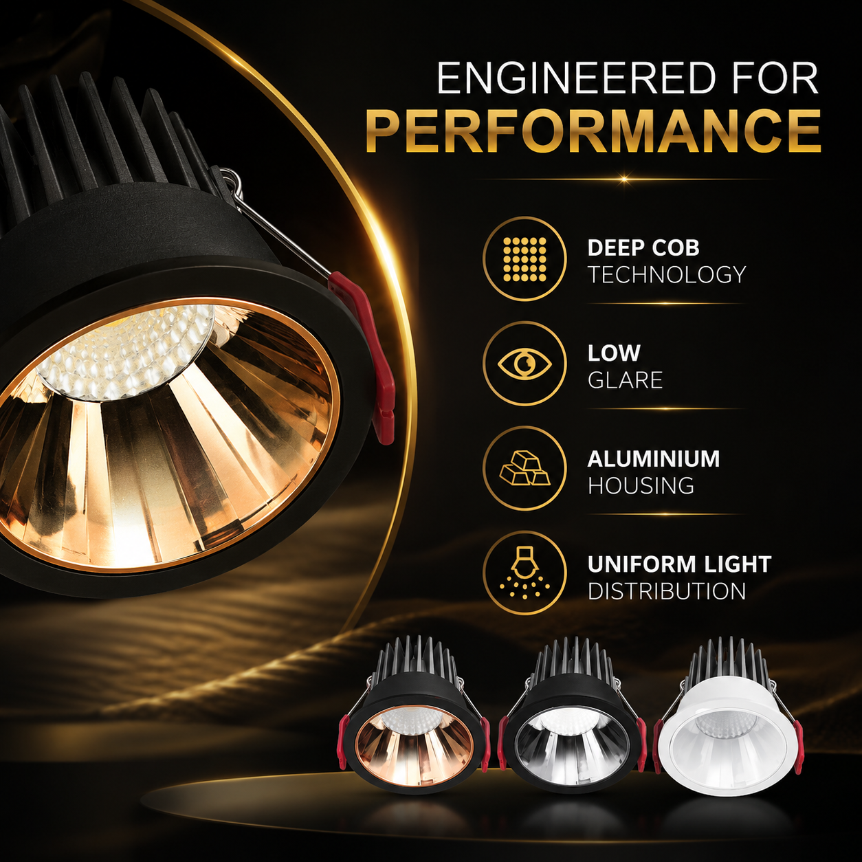 Decorative Deep Recessed LED Downlight