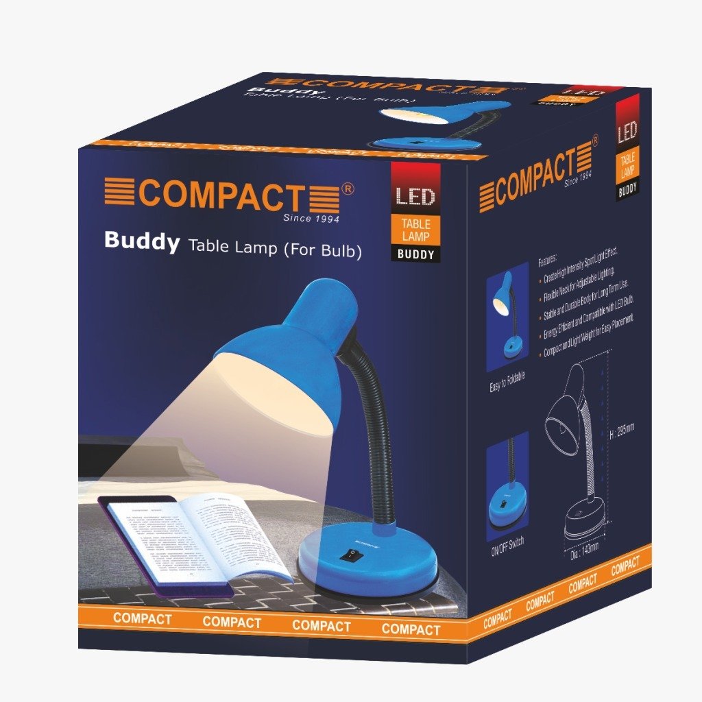 Compact Buddy Table Lamp for Bulb - Image 3